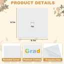 4 Pcs Sublimation Blanks for Graduation Cap Grad Decorations Premium Metal Lightweight Grad Cap Blanks Graduation 2026 Gifts Accessories 9.1" x 9.1"