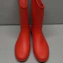 HISEA Women Rubber Boots Waterproof Wide Calf Rain Boots Mid-Calf PVC Rubber Rain Boot Matte Surface Seamless Mid Height Rain Shoes for Women's Rain Footwear Outdoor Garden Work Walking 9