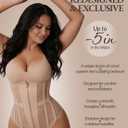 Mesh Corset Waist Trainer for Women Shapewear for Women Tummy Control Compression Bodysuit Waist Cincher (M)
