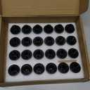 Orion Motor Tech M12x1.5 Lug Nuts, 12x1.5mm Mag Wheel Lug Nuts Compatible with Toyota Camry RAV4 Highlander Corolla Tacoma 4Runner Prius Sienna, Set of 24 (Black)