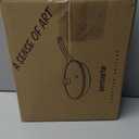 SENSARTE Nonstick Frying Pan Skillet with Lid, Omelet Pan with Cover, Healthy Egg Pan Chef's Pan, Kitchen Cooking Pan, PFOA Free (8inch + Glass Lid) (Gray Granite)