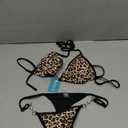 TASHEHE Women's Triangle Thong Bikini Set Sexy String Brazillian Two Piece Swimsuit Cute Bikini Bathing Suit, M