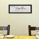 comurdyo And So Together They Built a Life They Loved Wall Sign Decor 16"6" Above Bed Master Bedroom Wood Framed Hanging Wall Art (Black)