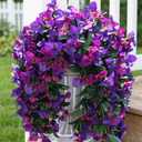 HyeFlora Bougainvillea Artificial Hanging Flowers Plants for Outdoors Decoration, 2pcs Fake Flowers Silk Bougainvillea Vines Realistic UV Resistant Faux Flowers for Outdoor Planters Porch Patio, Mix