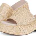 Platform Slip on Espadrille Sandals for Women Wedges Slides Bohemia Sandals Flat form Open Toe Beach Sandals, Size 7.5