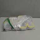 KIGI 6 Pack 6OZ Airtight Plastic Food Storage Containers Set 180ML Rectangular Small Bento Box with Lid (6.1oz*6 Yellow and Grey)