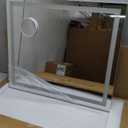 FENNIO Vanity Mirror with Lights20"x23" Lighted Makeup Mirror, Large Makeup Mirror with Lights, Touch Sensor with Dimmable 3 Modes Square White