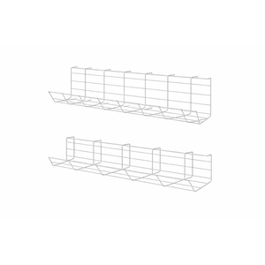 Under Desk Cable Management Tray Wire Management Standing for Home White|Home & Garden | Home Organization|1X Cable Tray Basket