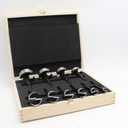 Black Shark Pro Forstner Drill Bit Set 10 Pieces Diameter 15-20-25-26-30-35-40-45-50-55 mm Length 90 mm in a Wooden Case