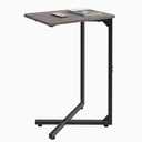 NEFROM C-Shaped End Table, Small Couch Side Table, Sofa TV Tray Table for Living Room, Bedroom, Bedside ET-X-GY1