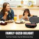 FineMade Double Mini Grill Maker, Breakfast Sandwich Maker, Burger Press Patty Maker, Panini Press Grill, Small Electric Grill, Ideal for Making Breakfast, Lunch and Snacks