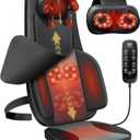 Flekzo Shiatsu Neck and Back Massager with Heat, Massage Chair Pad
