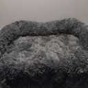 Codi Calming Dog Bed for Couch  Anti-Anxiety Sofa Protector Mat for Large Dogs, 41''x37''x6'', Machine Washable, Fluffy & Cozy with Non-Slip Bottom, Dark Grey