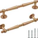 10 Pack Champagne Bronze Cabinet Pulls 5 Inch/128mm Hole Center Zinc Alloy Handles for Drawer Dresser Kitchen Cupboard Bathroom Furniture Hardware