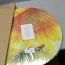 Designart Beautiful Sunflowers Blooming Animal Round Print Wall Art-Disc of 23, 23X23-Disc of 23 inch, Yellow