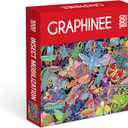 Jigsaw Puzzles for Adults 1000 Pieces, Insects Garden Puzzle, Colorful as Home Wall Decor for Family Challenging Games