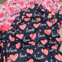 Vehomy 2-Pack Dog Valentines Pajamas Valentine's Day Dog Costume Outfit with Love Heart Patterns Pet Valentines Onesie Jumpsuits Sweet Heart Clothes Jammies for Medium Large Dogs L