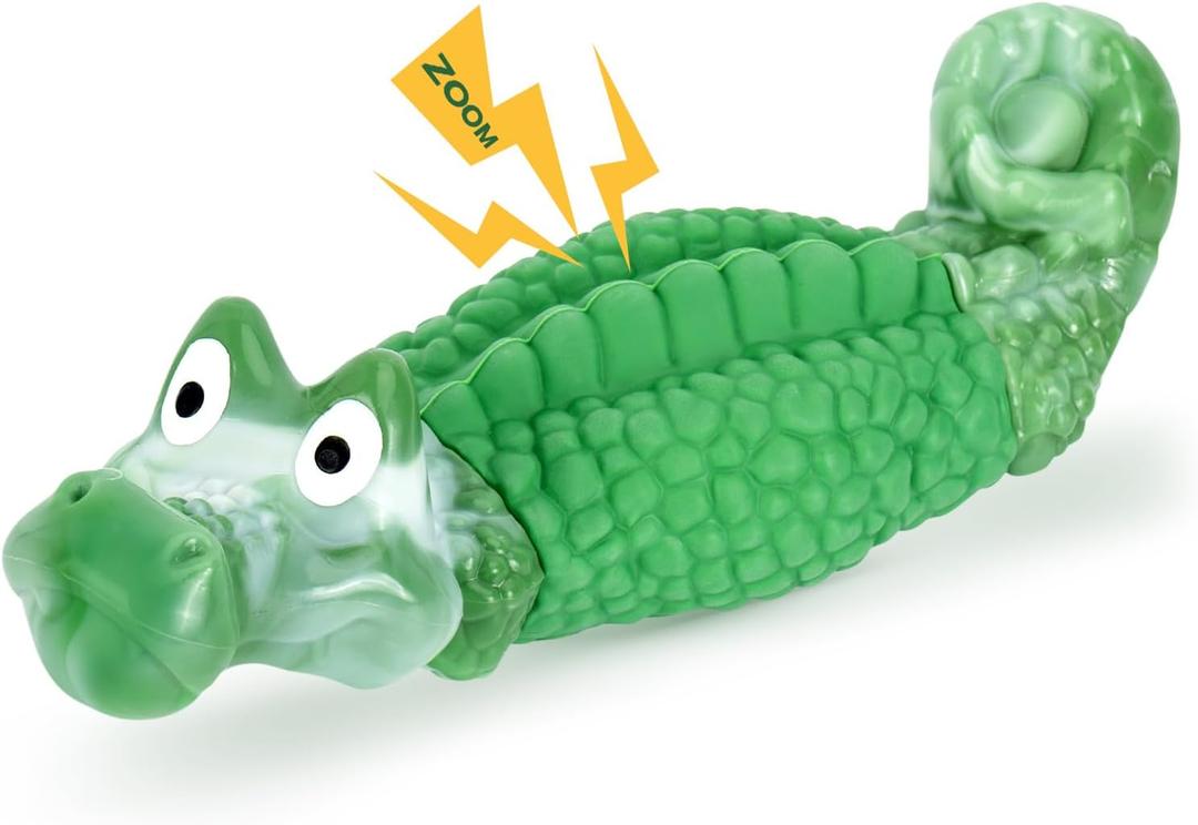 HGB Dog Toys for Aggressive Chewers, Squeaky Tough Indestructible Dog Toys for Large, Medium Breed to Keep Them Busy & Reduce Anxiety, Bacon Flavor