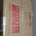 LOAAO 24X30 Inch Brushed Nickel Bathroom Mirror, Rounded Rectangle Silver Metal Frame Mirror, Brushed Nickel, Anti-Rust, Shatter Proof, Hangs Horizontally or Vertically