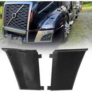 Front Side PLASTIC Bumper pair set compatible with Volvo VNL2018-2024 Truck Series