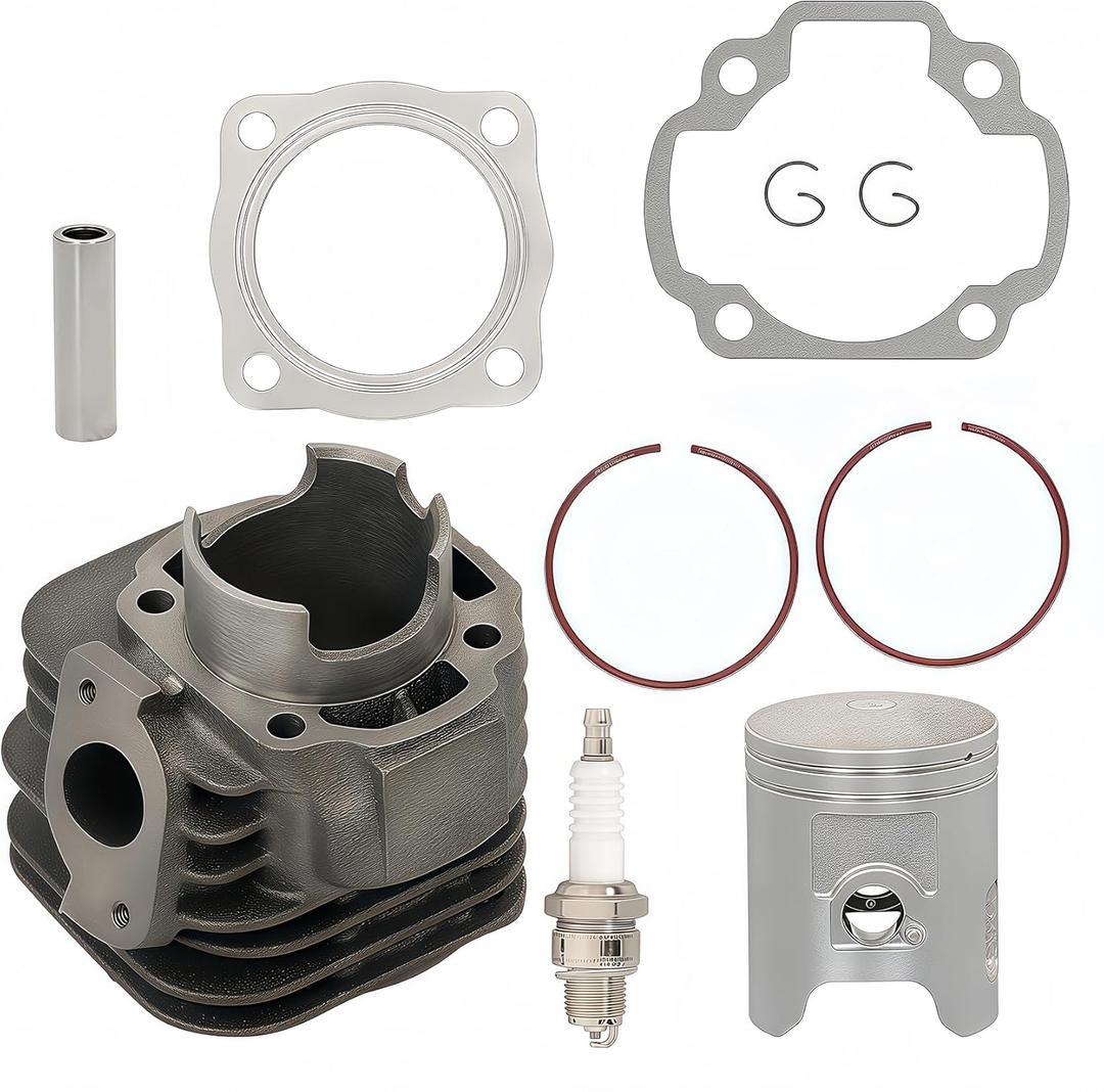 Silscvtt Cylinder Piston Ring Gasket Top End Kit Replacement for Polaris 90 Sportsman 2001 2002 2003 2004 2005 2006 Replacement for 0450007 0450004 0450009