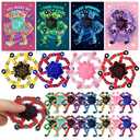 24pack Valentines Day Cards with Transformable Robot Fidget Spinners - Valentines Day Gifts for Boys, Sensory Fidget Stress Relief Toys for Kids Adults, Valentine School Classroom Exchange Cards