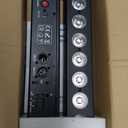 Rechargeable Stage Lights Bar,2Pack 9 LED RGBWA+UV Battery Powered DJ Light Strip Built-in 5200mAh Battery Remote Control DMX512 Sound Activated Uplights for Church Events Wedding Disco Party