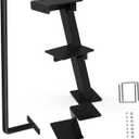 Trailer Step with Handle, Dual-Step Universal Boat Hauler Step, Supports Up to 500 lbs, Suitable for Various Types of Boat Hauler Frames, Black Heavy-Duty Hauler Step, Includes a Bonus Step