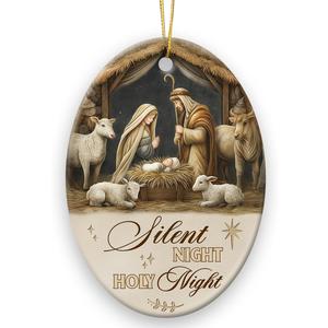 7 x Nativity Christmas Ornaments 2026 - Catholic Faith Idea Gifts for Christmas Tree, Christian Ornaments Keepsake, Religious Gifts for Women Christian, Family, Friend