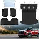 Floor Mats for Chevy Equinox 2025-2026/GMC Terrain (Not for EV),All Weather Protection Custom Floor Mats Trunk Cargo and Car Windshield Cover Set for Chevy Equinox Accessories