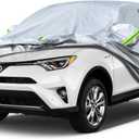 Koukou SUV Car Cover Custom Fit Toyota Rav4 from 2005 to 2025, Full Outdoor Cover Waterproof All Weather for Automobiles, Sun Rain Dust Snow Protection. (Silver)