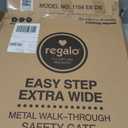 REGALO EXTRA WIDE SAFETY GATE (29-49"W x 30"H, Black)