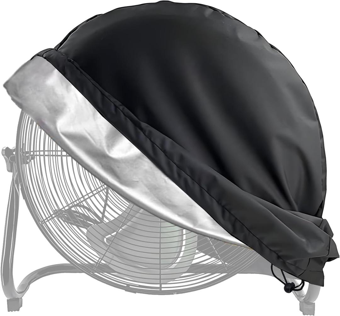 Industrial Fan Cover, 420D Oxford Heavy Duty Outdoor Fan Cover, Waterproof & Dustproof Fits Up to 18-20" High-Velocity Floor Fan All-weather Protection