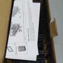 Cisily Sponge Holder for Kitchen Sink, Sink Caddy Organizer with High Brush Holder, Kitchen Countertop Organizers and Storage Essentials, Rustproof 304 Stainless Steel (Black, 9.25)