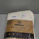 BRILLMAX 6 Pack Ivory Tablecloths for 6 Foot Rectangle Tables 60 x 102 Inch - 6ft Rectangular Bulk Linen Polyester Fabric Washable Cloth Cover for Wedding Reception Banquet Birthday Party