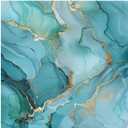 senya Marble Cloth Napkin Abstract Turquoise Marble Dreamy Cloth Napkin Set of 6 Washable Reusable Polyester for Family Dinner Party Holiday