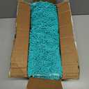 OLANLY Bathroom Rugs Sets 2 Piece, Soft Absorbent Chenille Bath Mats and U-Shaped Contour Toilet Mat Area Rug Set, Machine Washable Bath Carpet, Home Decor Accessories(30"x20"+24"x20", Teal)