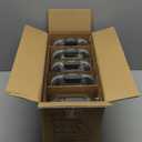 M MCIRCO [5-Pack,36 Oz] Glass Meal Prep Containers 2 Compartments Portion Control with Upgraded Snap Locking Lids Glass Food Storage Containers, Microwave, Oven, Freezer and Dishwasher (4.5 Cups) (Gray)