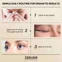 Eyelash Growth Serum: Lash Enhancer for Thicker, Longer, Fuller Lashes with Natural Volume, Strength & Nourishment  Advanced Formula (3mL)