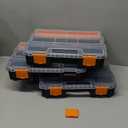 P-SH-Hanging Tote Kit for Van Shelving Storage, 3 Plastic Storage Box w/1 set Hanging Organizer Holder for Small Parts, Screws and Hardwares