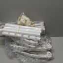 XLHOMO 32122inch Corner Shower Caddy Tension Pole All White, Rustproof DrillFree Shower Shelves for Bathroom Bathtub Washbasin, Adjustable Shower Organizer with 4 Tier Patent Shelves & Towel Bars