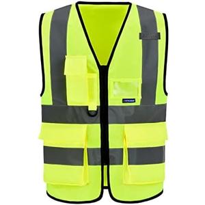 A-SAFETY safety vests (Medium, Yellow)