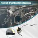 GXARTS Front Left Driver Power Door Lock Actuator Latch Assembly 81311-4C510 Compatible With Kia Optima 2013-2014 2.0L L4