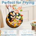Dezin Hot Pot Electric with Steamer Upgraded, Non-Stick Saut Pan, Rapid Noodles Electric Pot, 1.5L Mini Pot for Steak, Egg, Fried Rice, Ramen, Oatmeal, Soup with Power Adjustment, Black