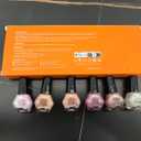 modelones Nail Polish Set 6 Colors Neutral Nude Pink Mini Skin Tones Collection Quick Dry Neutral Glitter Finger Nail Polish Home DIY Manicure Valentine's Gift for Women Girl (A0-Meteor Swarm)