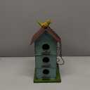 Metal Bird Houses for Outside, 6 Hole Bird Houses for Outside Hanging, Sky Blue Birdhouses for Outdoors Clearance Suitable for Garden Patio Backyard.