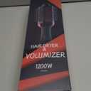 Dual Voltage Hair Dryer Brush with Negative Ion Anti-frizz Styler - Hot Air Volumizer for 110V-120V/220V-240V European and Travel Use