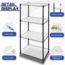 Sliner 8 Pcs 24 x 60 Inch Wire Shelf Liner Clear Plastic Waterproof Liners for Organizing Metal Rack Shelves, Kitchen Cabinets, Cupboard, Pantry