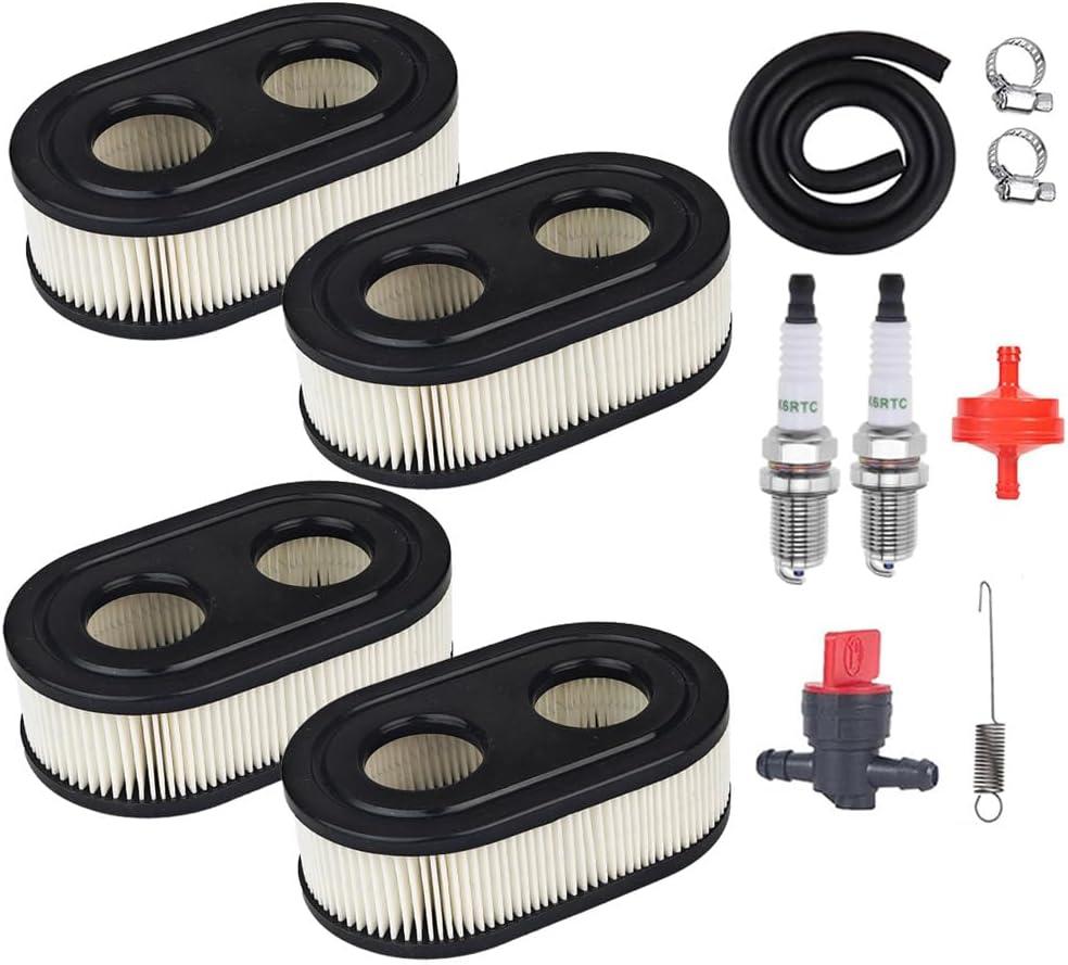 593260 Air Filter Kit (12PCS) Compatible with Briggs and Stratton 4247 5432 5432k 09P00 09P702 550E 500EX 550EX 625 575EX Series Engine - Lawn Mower Air Cleaner 593260 798452 334404
