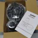 GANIZA Food Processors, Electric Food Chopper with Meat Grinder & Vegetable Chopper - 2 Bowls (8 Cup+8 Cup) with Powerful 450W Copper Motor - Includes 2 Sets of Bi-Level Blades for Fruits/Meat/Nuts (Black)